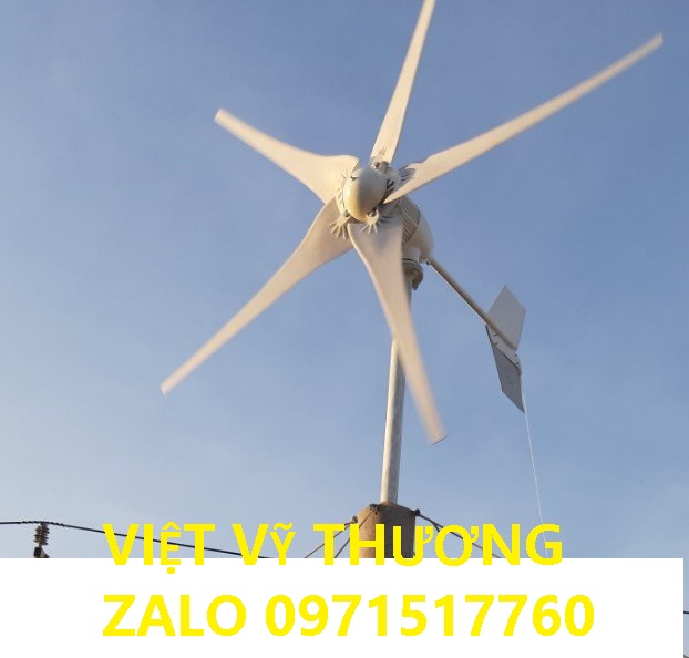 Tua bin gió 5 cánh trục ngang 1000w