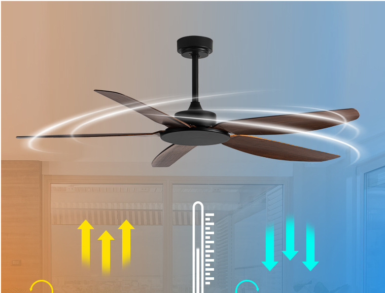 Quạt trần solar 18/24v trang trí 5 cánh 58inch không đèn