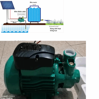 Bơm năng lượng mặt trời SOLAR DC 12v, 24v 48v 1.5m3