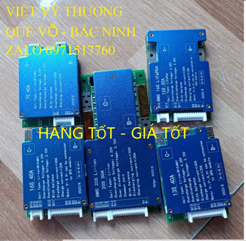 Mạch bảo vệ cân bằng pin BMS 48v, 60v 72v 13s 16s 20s 24s cho xe điện